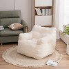 Bean Bag Chair Modern Tufted Memory Foam with Ergonomic Backrest for Living Room 37in Wide-3irtyhousy - 2 of 4