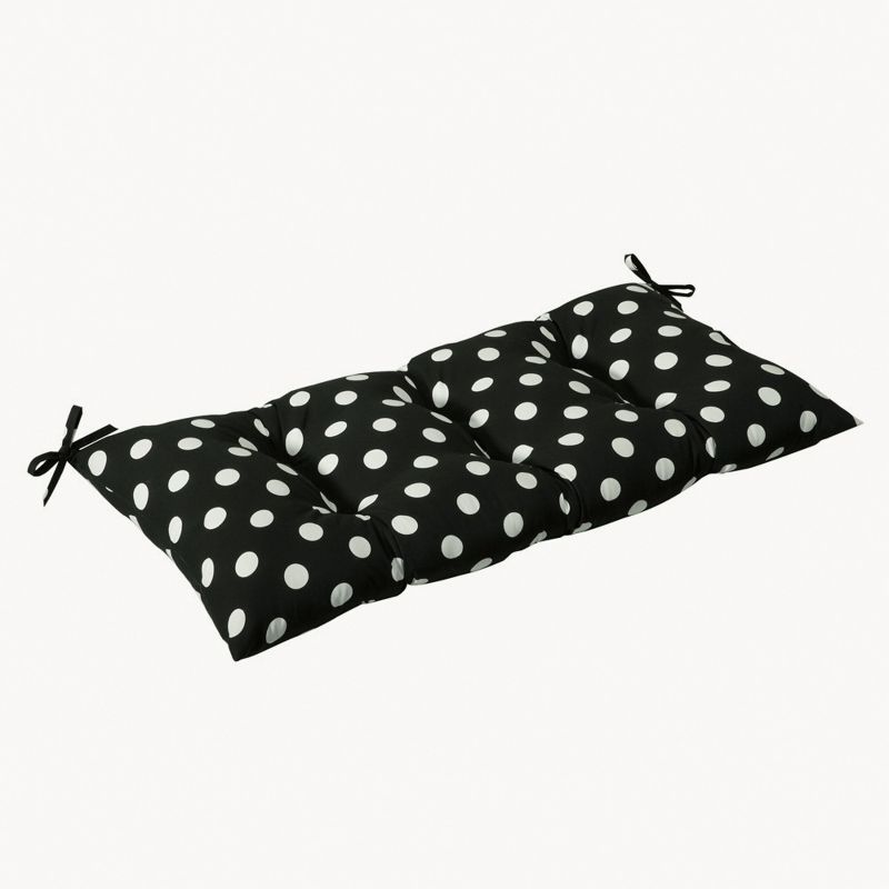 Polka Dot Outdoor Tufted Bench/Loveseat/Swing Cushion - Pillow Perfect, 1 of 5