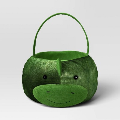 Halloween Dino Round Polyester Trick or Treat Decorative Bling Basket - Hyde and EEK! Boutique™