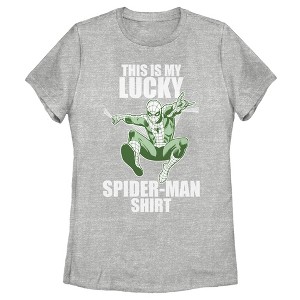 Women's Marvel St. Patrick's Day Spider-Man Lucky T-Shirt - 1 of 4