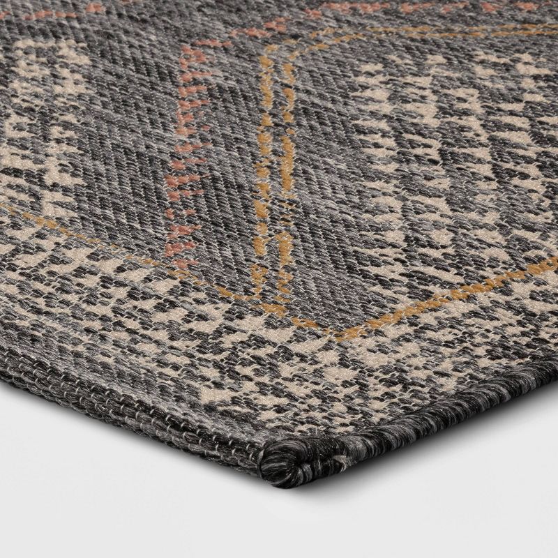 2&#39;3&#34;x3&#39;9&#34; Washable Tapestry Accent Rug Gray - Threshold&#8482;, 4 of 6