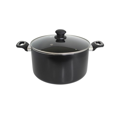 IMUSA 10qt Bistro Stock Pot with Bakelite Handles and Glass Lid