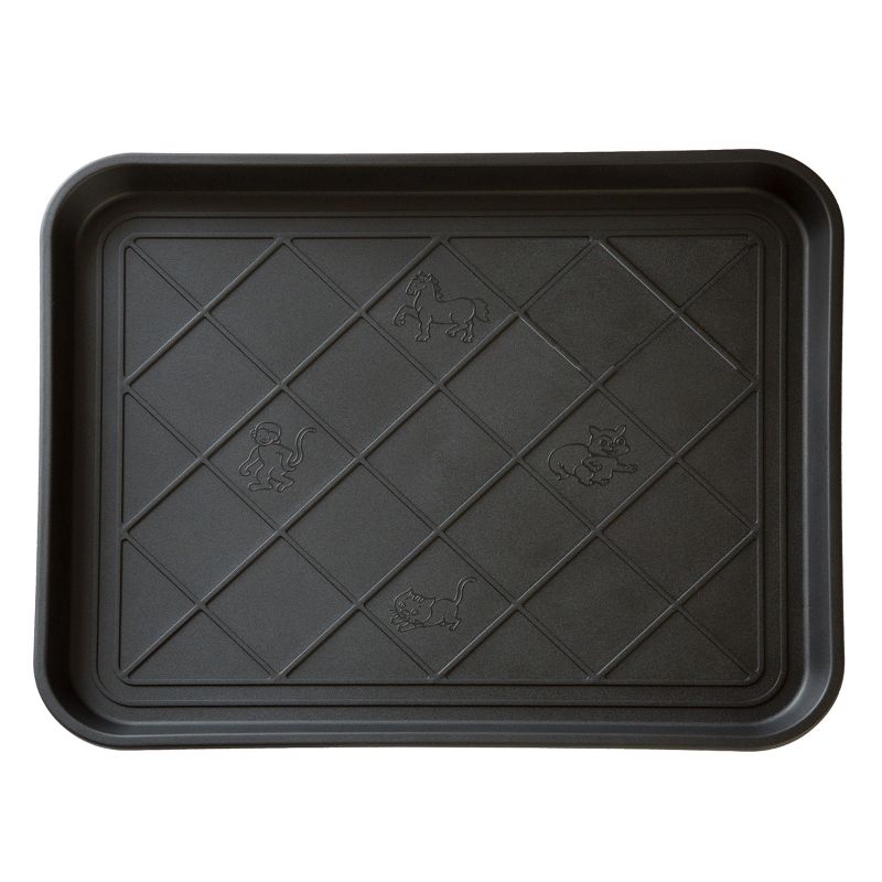 Fleming Supply All Weather Boot Tray Water-Resistant Plastic Utility Shoe Mat for Indoor and Outdoor Use, 1 of 7