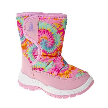 Rugged Bear Unisex Boys Girls Slip Resistant Faux Fur Lined Winter Snow Boots (Little Kid)