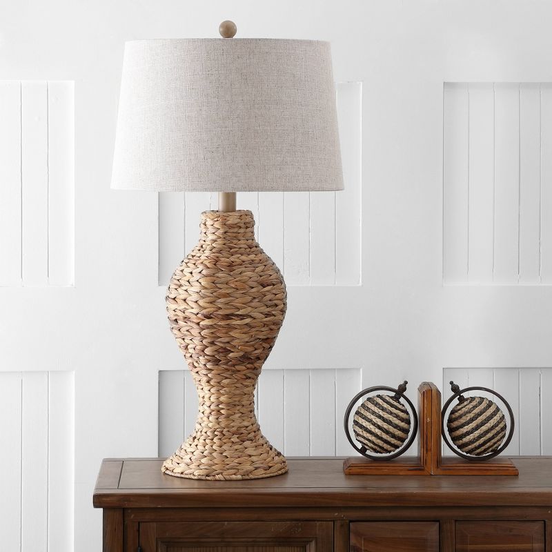 31&#34; Elicia Seagrass Weave Table Lamp (Includes LED Light Bulb) Brown - JONATHAN Y, 4 of 7