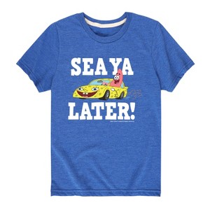 Boys' - SpongeBob SquarePants - Sea Ya Later Short Sleeve Graphic T-Shirt - 1 of 4