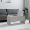 vidaXL Coffee Table Concrete gray Engineered wood Medium - 3 of 4