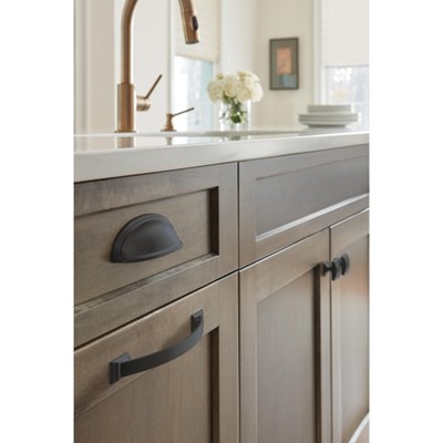 Ashby Black Bronze 3" & 4" Cup Pull with Mounting Hardware