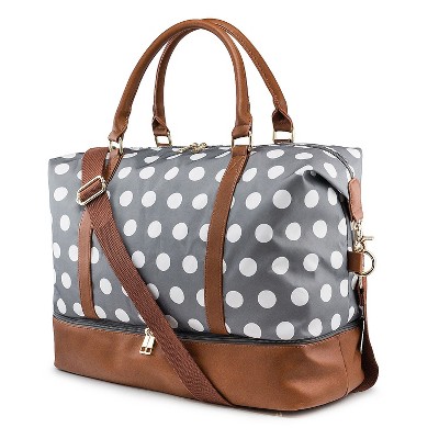 Gearonic Weekender Bag Travel Duffle Overnight Carry On Tote with Shoe Compartment