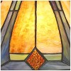 Robert Louis Tiffany Gerald Traditional Accent Table Lamp 23" High Deep Metallic Metal Stained Art Glass Shade for Bedroom Living Room Nightstand Home - 3 of 4