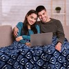Moroccan Style Couch Throw Blanket, Lightweight Soft Cozy All Seasons Lounging Blanket Throw, Retro Decor Blanket, Christmas Gifts - Catalonia - 4 of 4