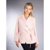 Jess by Meiko Women's Notched Lapel Double Tie Wrap Blazer - 2 of 4