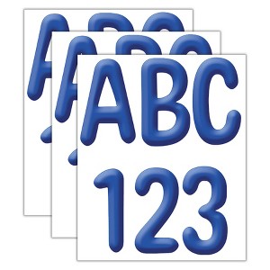 Eureka® Color My World - Solid Blue 4" Deco Letters, 180 Per Pack, 3 Packs - 1 of 3