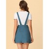 Allegra K Women's Adjustable Strap Above Knee Suspender Dress - 3 of 4