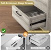 CIPACHO Grey 2 Drawer Modern Nightstand Large Storage With USB C And AC Outlets For Easy Charging - 4 of 4