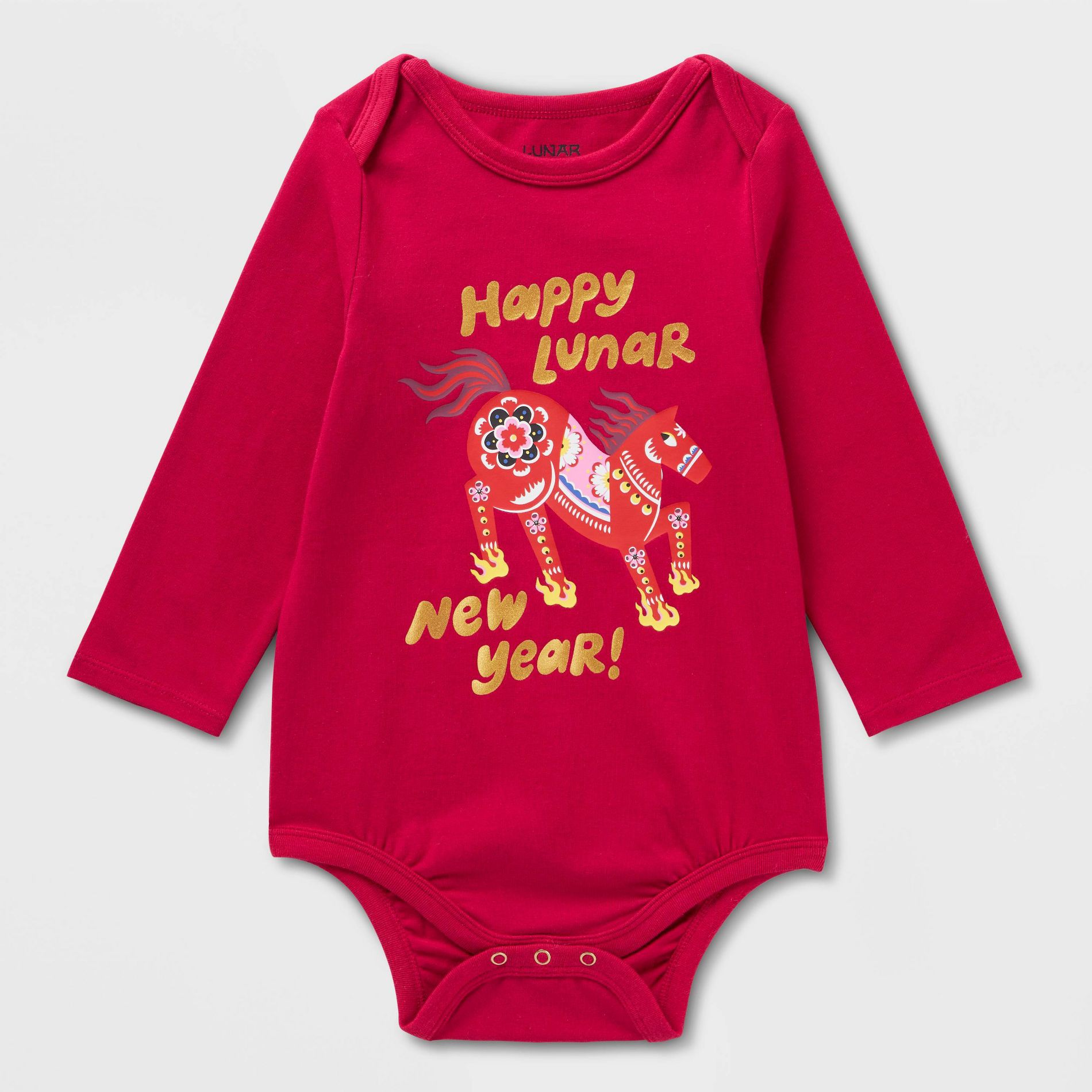 Lunar New Year Baby Bodysuit - Red
