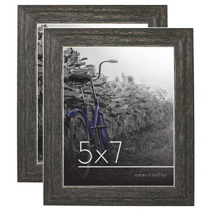 Americanflat 2 Pack Picture Frame with polished glass - Available in a variety of Sizes and Colors - 1 of 4