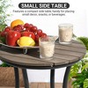Pamapic 8-Piece Aluminum Outdoor Patio Dining Set with Rectangle Table, Small Side Table and 6-Stackable Chairs - 4 of 4