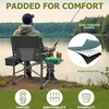 SUGIFT Extra Wide Folding Director’s Chair with Cooler Bag & Side Table, Portable for Fishing, Patio, Tailgating - 2 of 4