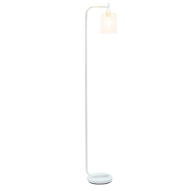 Modern Iron Lantern Floor Lamp with Glass Shade - Simple Designs, 3 of 11