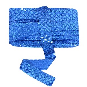 Sewing Sequin Trim 1.2 Inch 6 Row, 25 Yards Glitter Sequin Strip Ribbon Metallic Stretch Bling Fabric DIY Craft Decoration - 1 of 4
