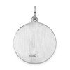 Black Bow Jewelry Sterling Silver Rhodium-Plated Round Saint Christopher Medal Pendant - 3 of 4