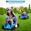 Blue 24V Two Seater Electric Ride On Car For Kids With Remote Control Dual 120W Motors Music Usb Storage And Safety Features Blue - 4 of 4