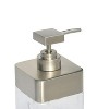 LunaLulinlk Metal and Glass Soap Pump, Clear with Silver Accent - 4 of 4