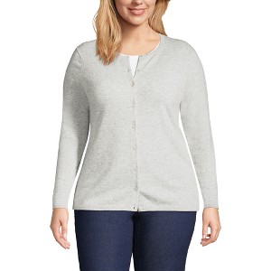 Lands' End Women's Cashmere Cardigan Sweater - 1 of 4