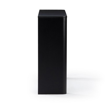 Plank+Beam 46" Black Solid Pine Wood Console Table with Rounded Edges