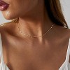 BRINJOY 14K gold plated necklace, shiny polka dot gold chain necklace, beads glitter, link chain, exquisite jewelry for women - 3 of 4
