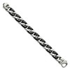 Black Bow Jewelry 14mm Stainless Steel & Black Plated Curb Chain Bracelet, 8.75 Inch - 2 of 4