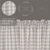 Annie Buffalo Grey Check Prairie Long Panel Set of 2 84x36x18  VHC Brands - 3 of 4