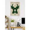 Trends International NBA Milwaukee Bucks - Logo 25 Framed Wall Poster Prints - 2 of 4