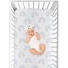 Sweet Jojo Designs Girl Baby Fitted Crib Sheet Rainbow Pink and Blue - 4 of 4