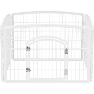 IRIS USA 4-8Panel 24/34"H Plastic Pet Playpen with Door - 1 of 4