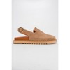 Laby - Cognac Brown Suede Leather Clogs (Women) | Forever & Always Shoes - 2 of 4