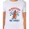 Fourth Of July Men's In Mustard We Trust Hot Dog Funny T-Shirt - 4 of 4