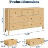 Acekool Rounded Corner Dresser, 3 Drawer Dresser Chest, TV Stands - 2 of 4