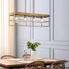 Urban Ambiance Luxury Modern Indoor Chandelier,  11-1/4''H x 9-3/8"W x 42''D,  Aged Bronze Finish, UHP4494 - 2 of 4