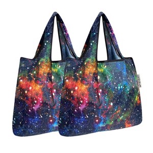 Wrapables Foldable Tote Nylon Reusable Grocery Bag (Set of 2) - 1 of 4