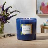 3-Wick 28oz Glass Wildflowers Candle Blue - Opalhouse™ - 2 of 4