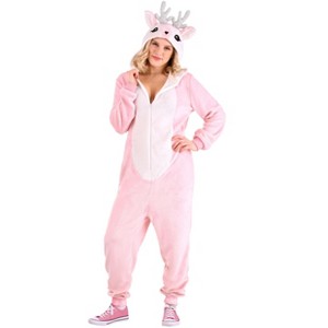 HalloweenCostumes.com Pink Deer Women's Costume - 1 of 4