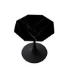 Modern Octagonal Coffee Table with Printed White Marble Table Top, Metal Base, for Dining Room, Kitchen, Living Room, CENGHU Bistro Table - 3 of 4
