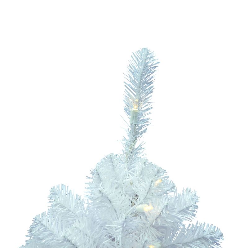Vickerman Crystal White Full Artificial Christmas Tree, 2 of 5