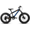 RISOKEYS 20 Inch Fat Tire 7 Speed Teenagers Mountain Bike,with Dual Disc Brakes & High Carbon Steel Frame,for Mountain,City Commuter,Black - 2 of 4