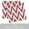 Floral Embroidered Throw Pillow Covers - Set of 2 Decorative Modern Pillowcases for Living Room & Bedroom - 3 of 4