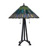 Chloe Lighting Landry Tiffany-style 3 Light Geometric Table Lamp 20 Inch Shade - 4 of 4