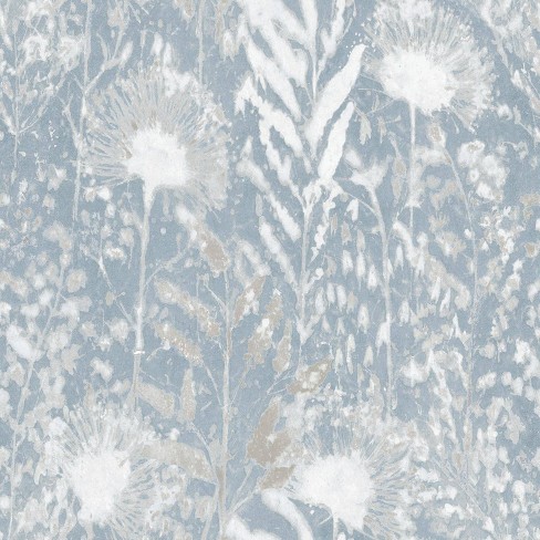 Roommates Dandelion Peel And Stick Wallpaper White Target