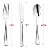 Smarty Had A Party Silver Plastic Cutlery in White Pocket Napkin Set - 70 Guests - 2 of 4